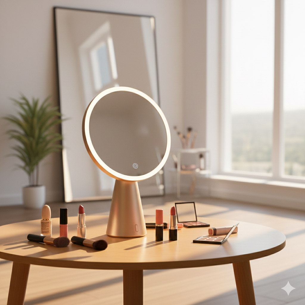 Luxury Smart Vanity Mirror-Touchscreen LED with Bluetooth Speaker